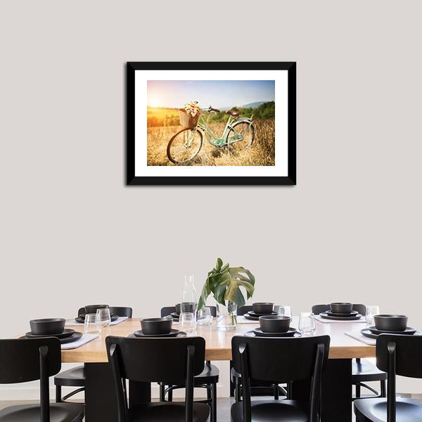 Vintage Bicycle Canvas Wall Art-3 Horizontal-Gallery Wrap-25&quot; x 16&quot;-Tiaracle