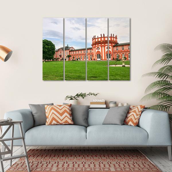 Biebrich Palace Germany Canvas Wall Art-4 Horizontal-Gallery Wrap-34" x 24"-Tiaracle