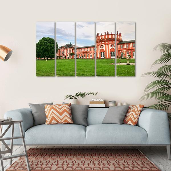 Biebrich Palace Germany Canvas Wall Art-5 Horizontal-Gallery Wrap-22" x 12"-Tiaracle