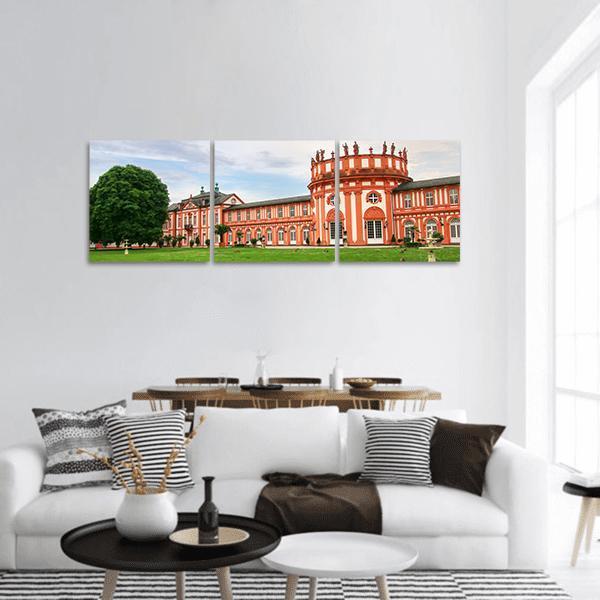 Biebrich Palace Germany Panoramic Canvas Wall Art-3 Piece-25" x 08"-Tiaracle