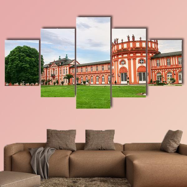 Biebrich Palace Germany Canvas Wall Art-5 Star-Gallery Wrap-62" x 32"-Tiaracle