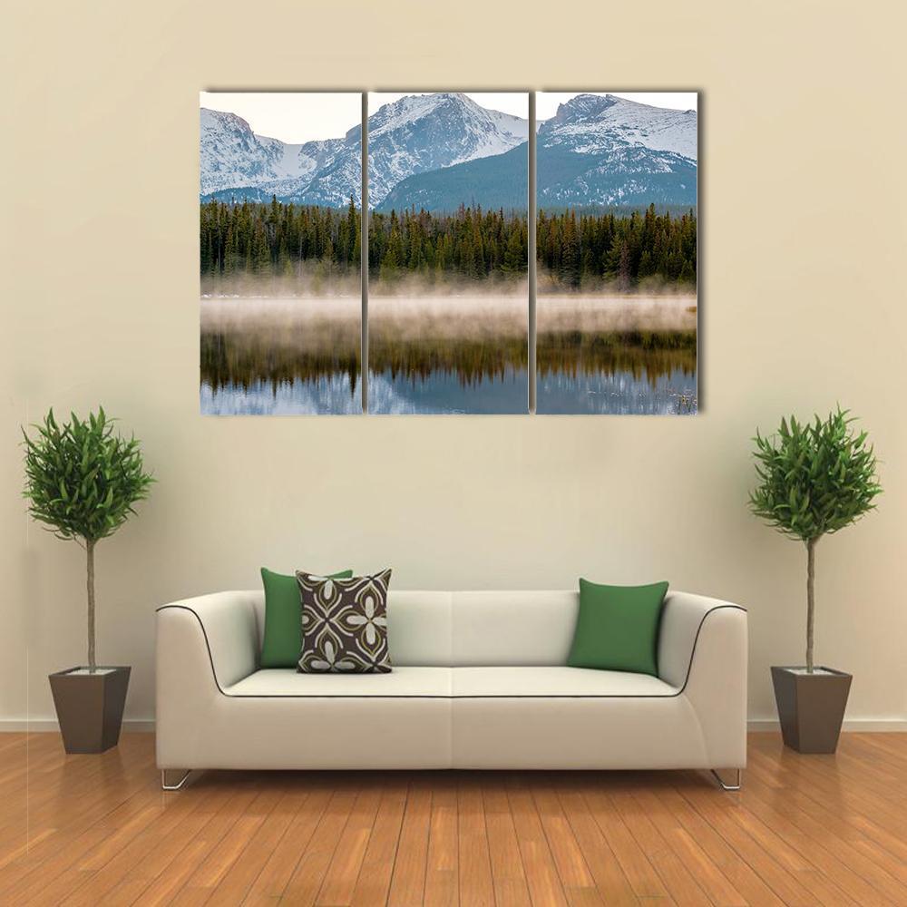Bierstadt Lake Canvas Wall Art-3 Horizontal-Gallery Wrap-37" x 24"-Tiaracle