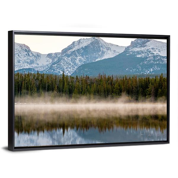 Bierstadt Lake Canvas Wall Art-3 Horizontal-Gallery Wrap-25" x 16"-Tiaracle