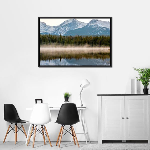 Bierstadt Lake Canvas Wall Art-3 Horizontal-Gallery Wrap-25" x 16"-Tiaracle