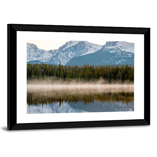 Bierstadt Lake Canvas Wall Art-3 Horizontal-Gallery Wrap-25" x 16"-Tiaracle