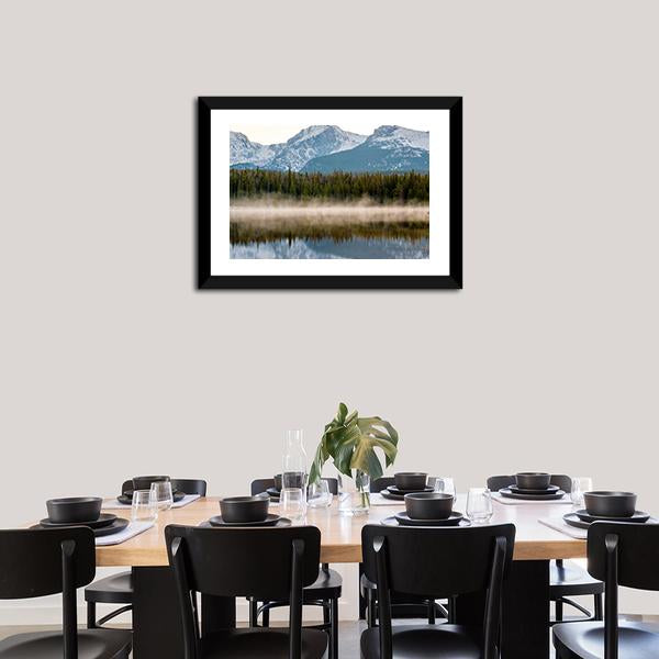 Bierstadt Lake Canvas Wall Art-3 Horizontal-Gallery Wrap-25" x 16"-Tiaracle
