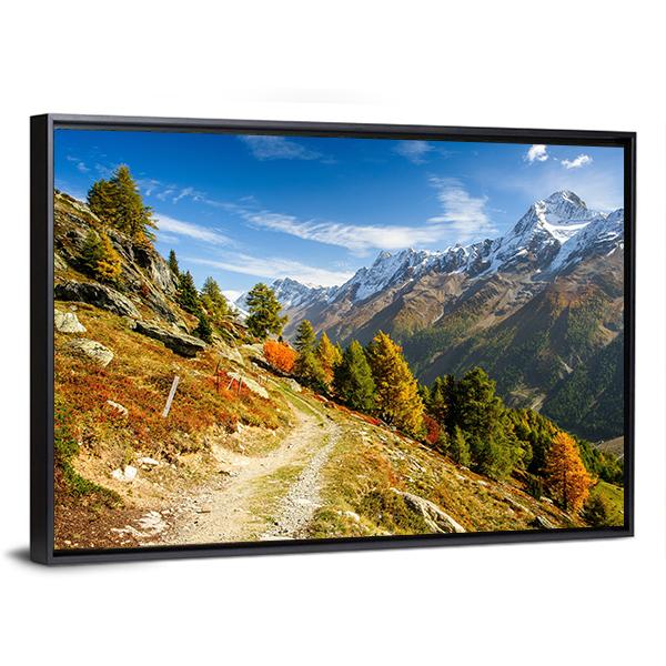Bietschhorn Mountain Switzerland Canvas Wall Art-3 Horizontal-Gallery Wrap-25" x 16"-Tiaracle