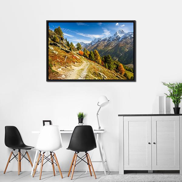 Bietschhorn Mountain Switzerland Canvas Wall Art-3 Horizontal-Gallery Wrap-25" x 16"-Tiaracle