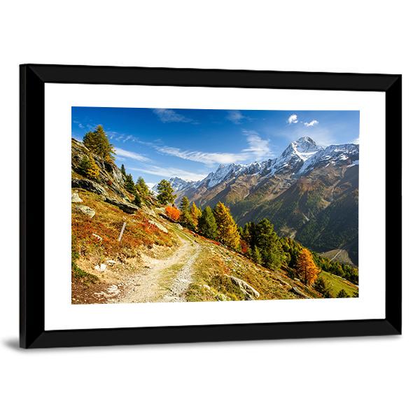 Bietschhorn Mountain Switzerland Canvas Wall Art-3 Horizontal-Gallery Wrap-25" x 16"-Tiaracle