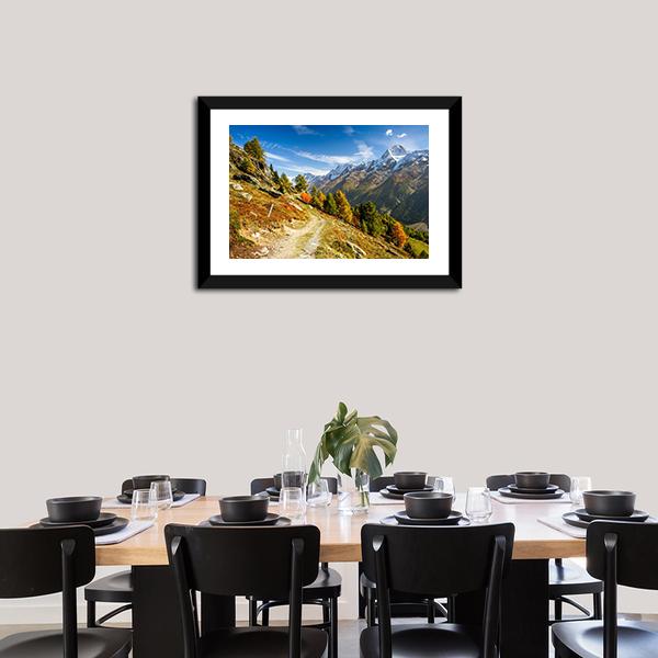 Bietschhorn Mountain Switzerland Canvas Wall Art-3 Horizontal-Gallery Wrap-25" x 16"-Tiaracle