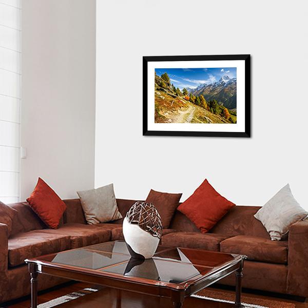 Bietschhorn Mountain Switzerland Canvas Wall Art-3 Horizontal-Gallery Wrap-25" x 16"-Tiaracle