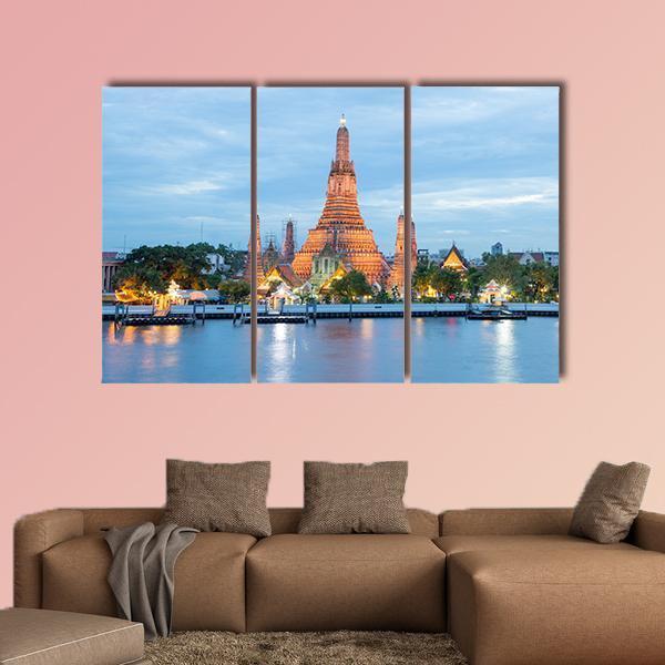 Thailand Cityscape Canvas Wall Art-3 Horizontal-Gallery Wrap-25" x 16"-Tiaracle