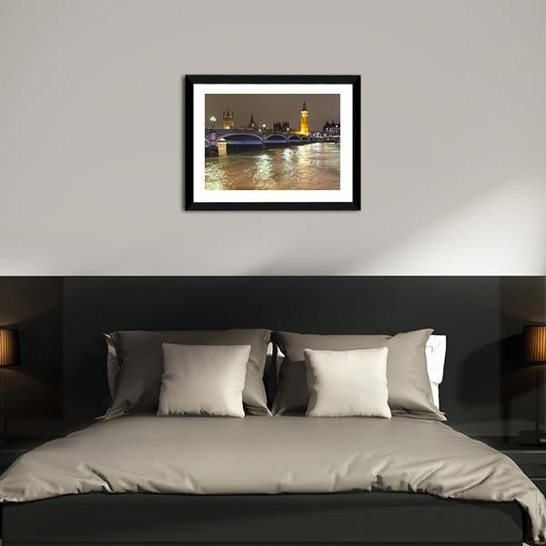 Big Ben In London Panoramic Canvas Wall Art-1 Piece-36" x 12"-Tiaracle