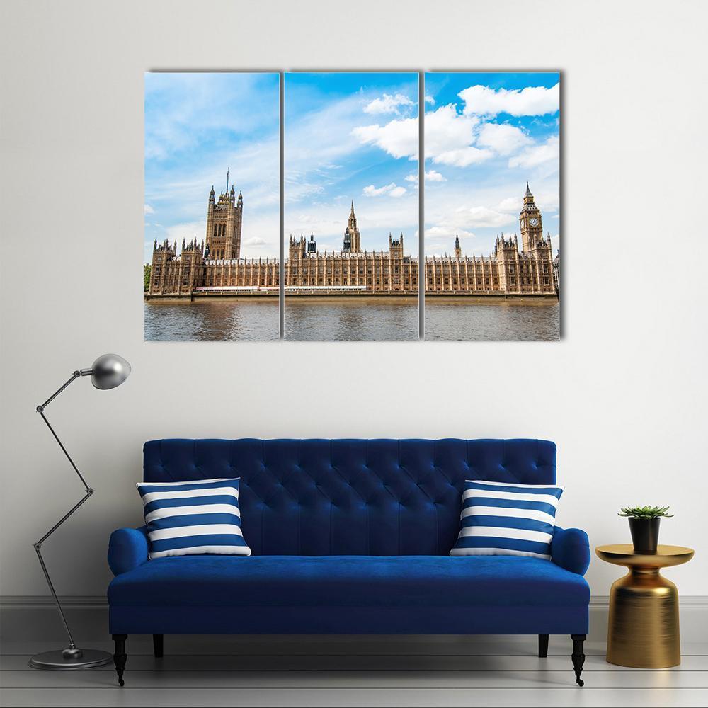 Big Ben In London UK Canvas Wall Art-3 Horizontal-Gallery Wrap-37" x 24"-Tiaracle