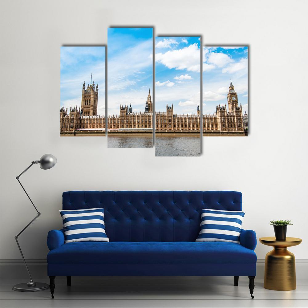 Big Ben In London UK Canvas Wall Art-4 Pop-Gallery Wrap-50" x 32"-Tiaracle