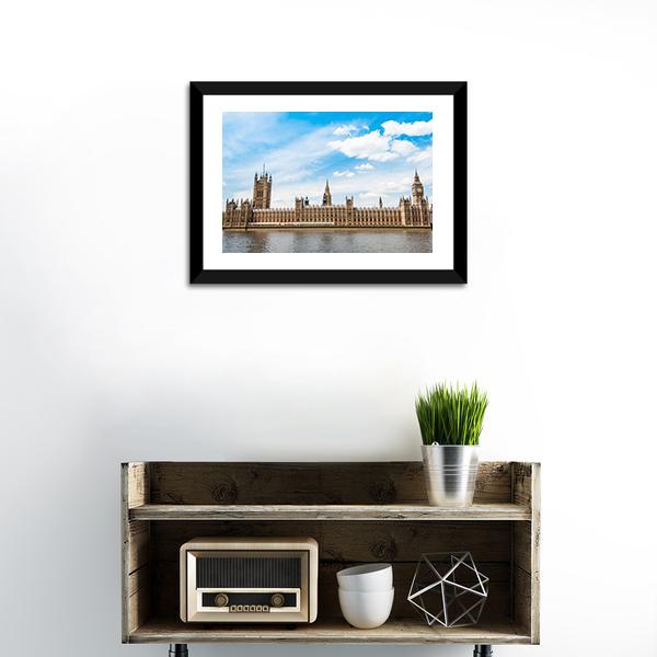 Big Ben In London UK Canvas Wall Art-1 Piece-Framed Print-20" x 16"-Tiaracle