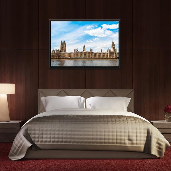 Big Ben In London UK Canvas Wall Art-3 Horizontal-Gallery Wrap-25" x 16"-Tiaracle