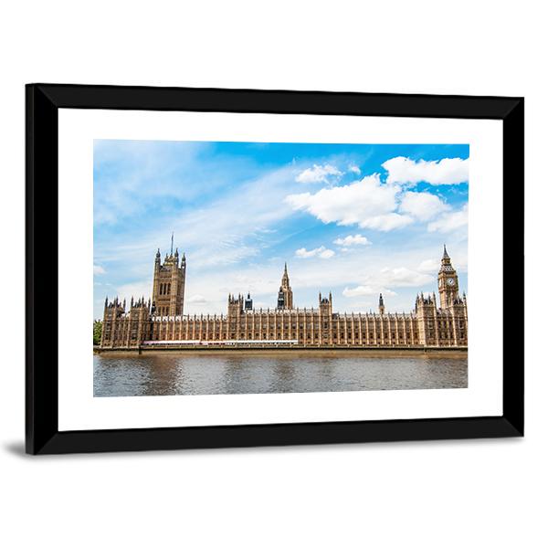 Big Ben In London UK Canvas Wall Art-3 Horizontal-Gallery Wrap-25" x 16"-Tiaracle