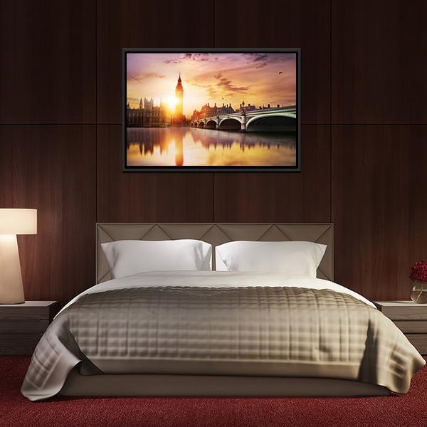 Big Ben Canvas Wall Art-3 Horizontal-Gallery Wrap-25" x 16"-Tiaracle