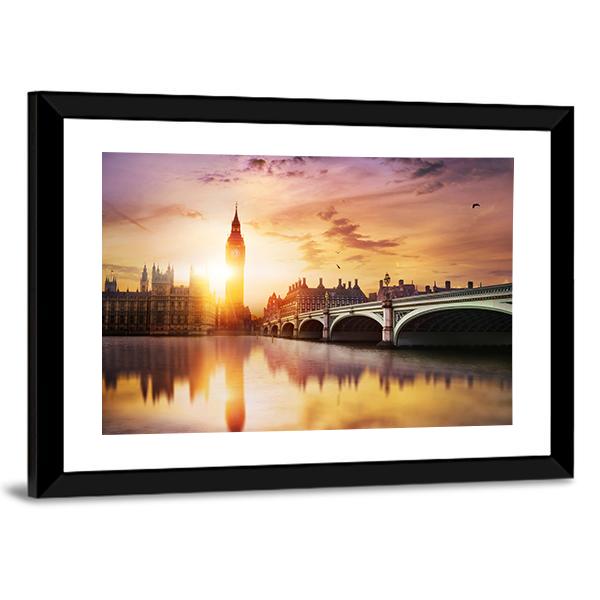 Big Ben Canvas Wall Art-3 Horizontal-Gallery Wrap-25" x 16"-Tiaracle