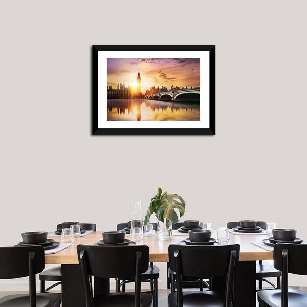 Big Ben Canvas Wall Art-3 Horizontal-Gallery Wrap-25" x 16"-Tiaracle