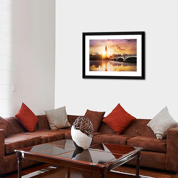 Big Ben Canvas Wall Art-3 Horizontal-Gallery Wrap-25" x 16"-Tiaracle