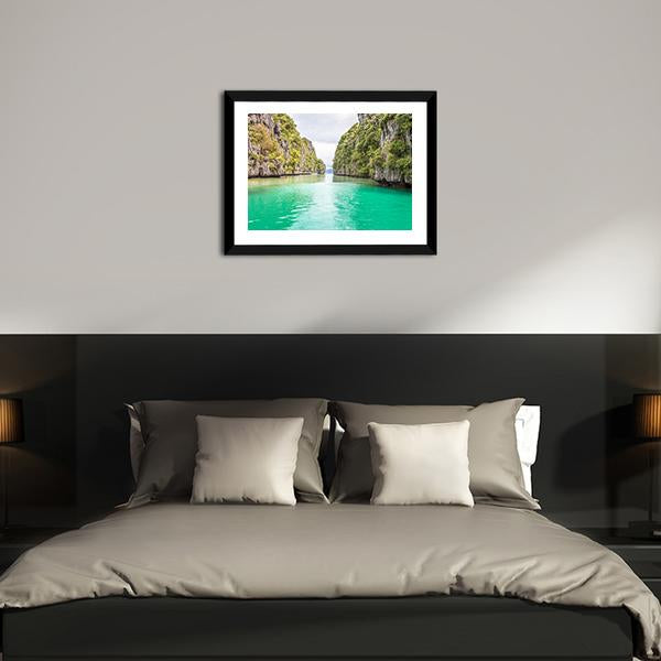 Big Lagoon Philippines Canvas Wall Art-5 Horizontal-Gallery Wrap-22" x 12"-Tiaracle
