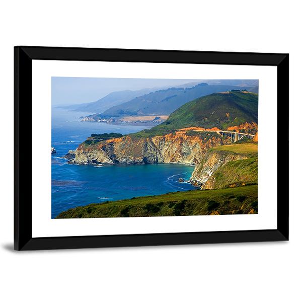 Big Sur California Coast Canvas Wall Art-5 Horizontal-Gallery Wrap-22" x 12"-Tiaracle