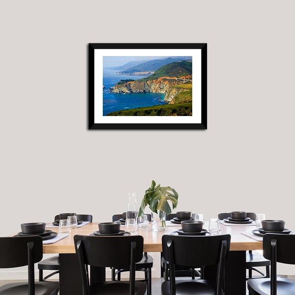 Big Sur California Coast Canvas Wall Art-5 Horizontal-Gallery Wrap-22" x 12"-Tiaracle