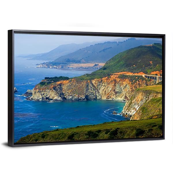 Big Sur California Coast Canvas Wall Art-3 Horizontal-Gallery Wrap-25" x 16"-Tiaracle