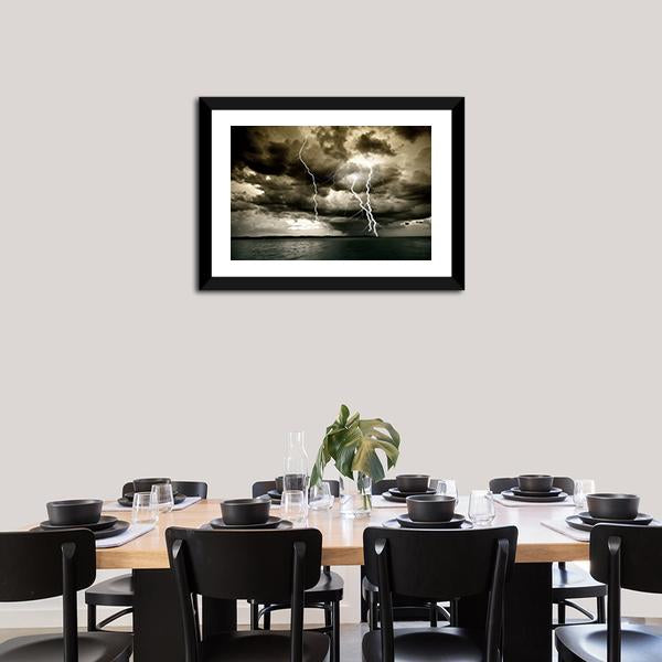 Big Thunderbolt Canvas Wall Art-5 Horizontal-Gallery Wrap-22" x 12"-Tiaracle