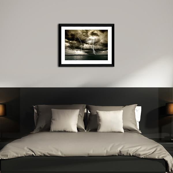 Big Thunderbolt Canvas Wall Art-5 Horizontal-Gallery Wrap-22" x 12"-Tiaracle