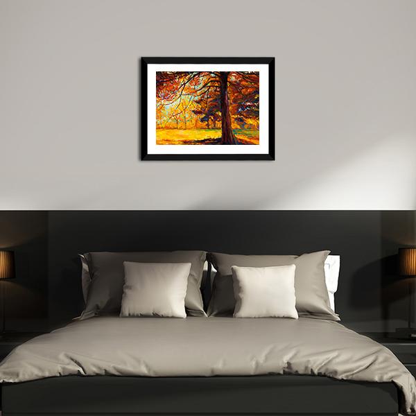 Big Tree In Autumn Canvas Wall Art-3 Horizontal-Gallery Wrap-25&quot; x 16&quot;-Tiaracle