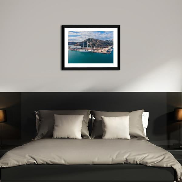 Biggest Sailing Yacht Spain Canvas Wall Art-3 Horizontal-Gallery Wrap-25" x 16"-Tiaracle