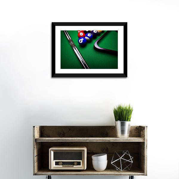 Billiard Balls Canvas Wall Art-1 Piece-Framed Print-20&quot; x 16&quot;-Tiaracle