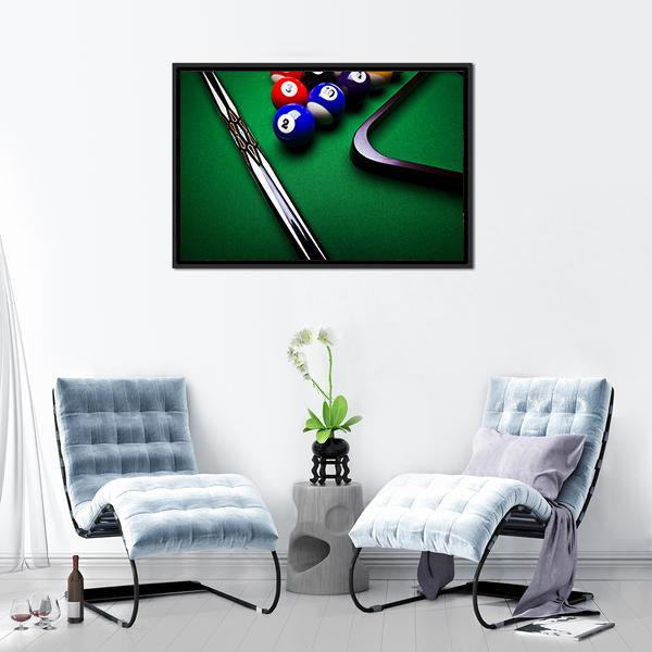 Billiard Balls Canvas Wall Art-3 Horizontal-Gallery Wrap-25&quot; x 16&quot;-Tiaracle