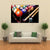 Billiard Balls With Cues Canvas Wall Art-1 Piece-Gallery Wrap-24" x 16"-Tiaracle