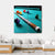 Billiard Table With Equipment Canvas Wall Art-4 Square-Gallery Wrap-17" x 17"-Tiaracle