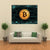 Bitcoin With Binary Code Canvas Wall Art-4 Square-Gallery Wrap-17" x 17"-Tiaracle