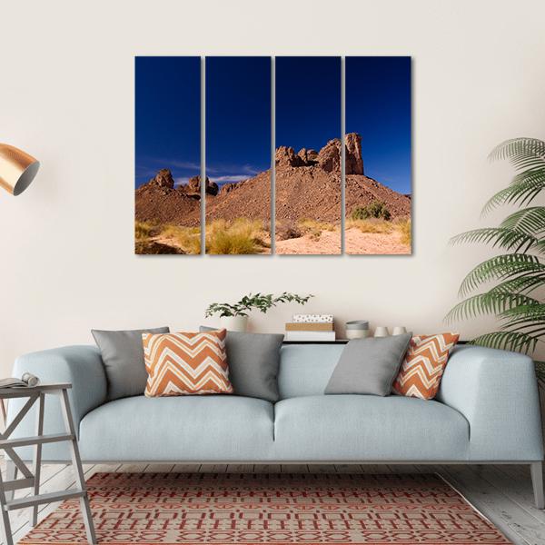 Bizzare Rock Formation Algeria Canvas Wall Art-4 Horizontal-Gallery Wrap-34" x 24"-Tiaracle