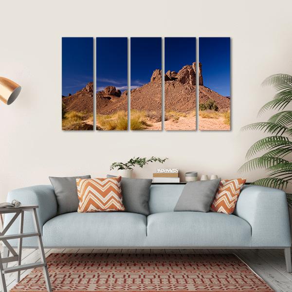 Bizzare Rock Formation Algeria Canvas Wall Art-5 Horizontal-Gallery Wrap-22" x 12"-Tiaracle
