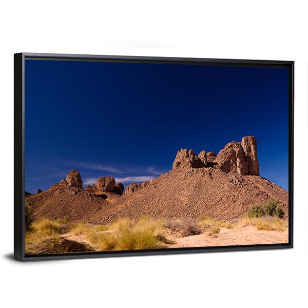 Bizzare Rock Formation Algeria Canvas Wall Art-5 Horizontal-Gallery Wrap-22" x 12"-Tiaracle