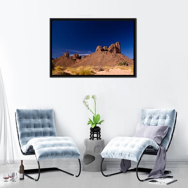 Bizzare Rock Formation Algeria Canvas Wall Art-5 Horizontal-Gallery Wrap-22" x 12"-Tiaracle