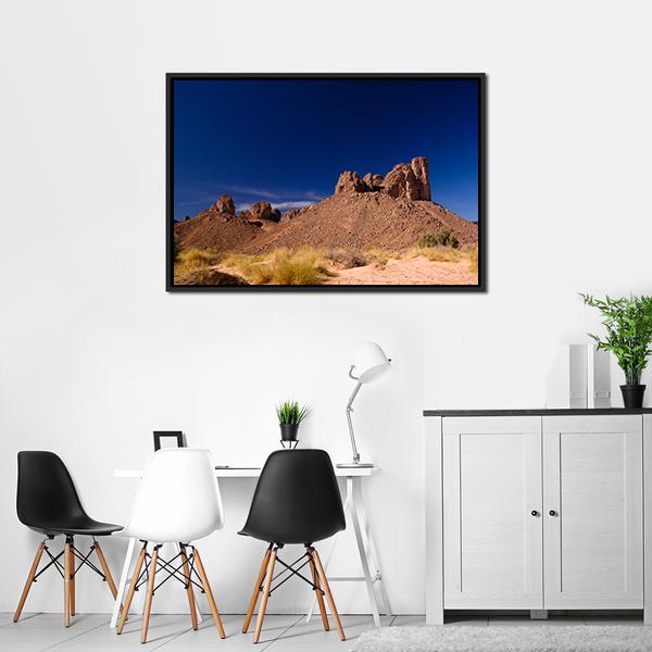 Bizzare Rock Formation Algeria Canvas Wall Art-5 Horizontal-Gallery Wrap-22" x 12"-Tiaracle