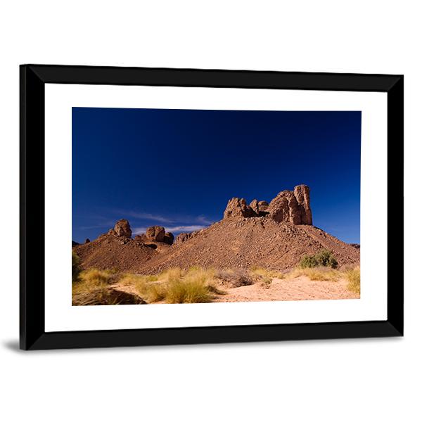 Bizzare Rock Formation Algeria Canvas Wall Art-3 Horizontal-Gallery Wrap-25" x 16"-Tiaracle