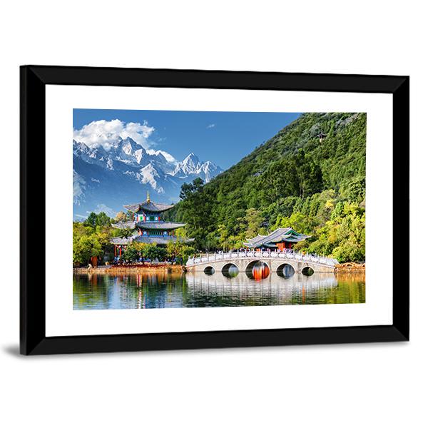 Black Dragon Pool Canvas Wall Art-5 Horizontal-Gallery Wrap-22" x 12"-Tiaracle