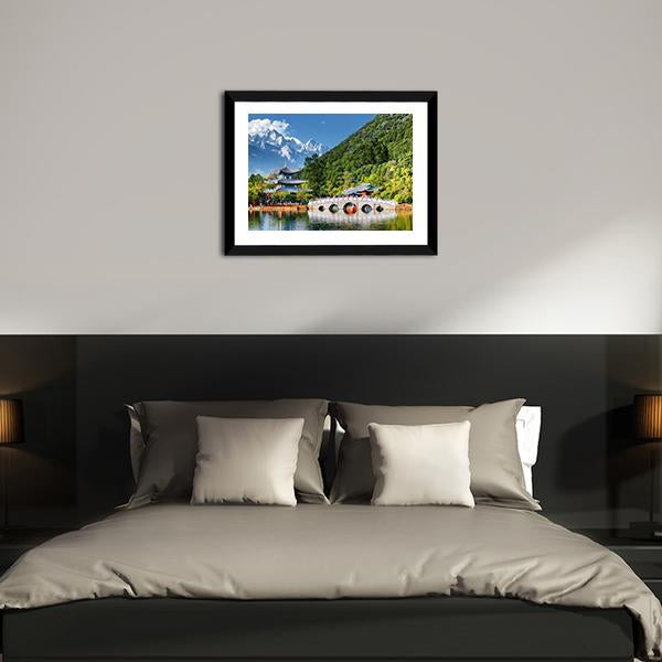 Black Dragon Pool Canvas Wall Art-5 Horizontal-Gallery Wrap-22" x 12"-Tiaracle