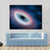 Black Hole In Universe Canvas Wall Art-4 Horizontal-Gallery Wrap-34" x 24"-Tiaracle