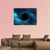 Black Hole Over Star Field Canvas Wall Art-4 Pop-Gallery Wrap-34" x 20"-Tiaracle