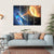 Black Hole Sucking Nearest Star Canvas Wall Art-4 Horizontal-Gallery Wrap-34" x 24"-Tiaracle